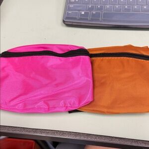 Stylish Pink and Orange Fanny packs